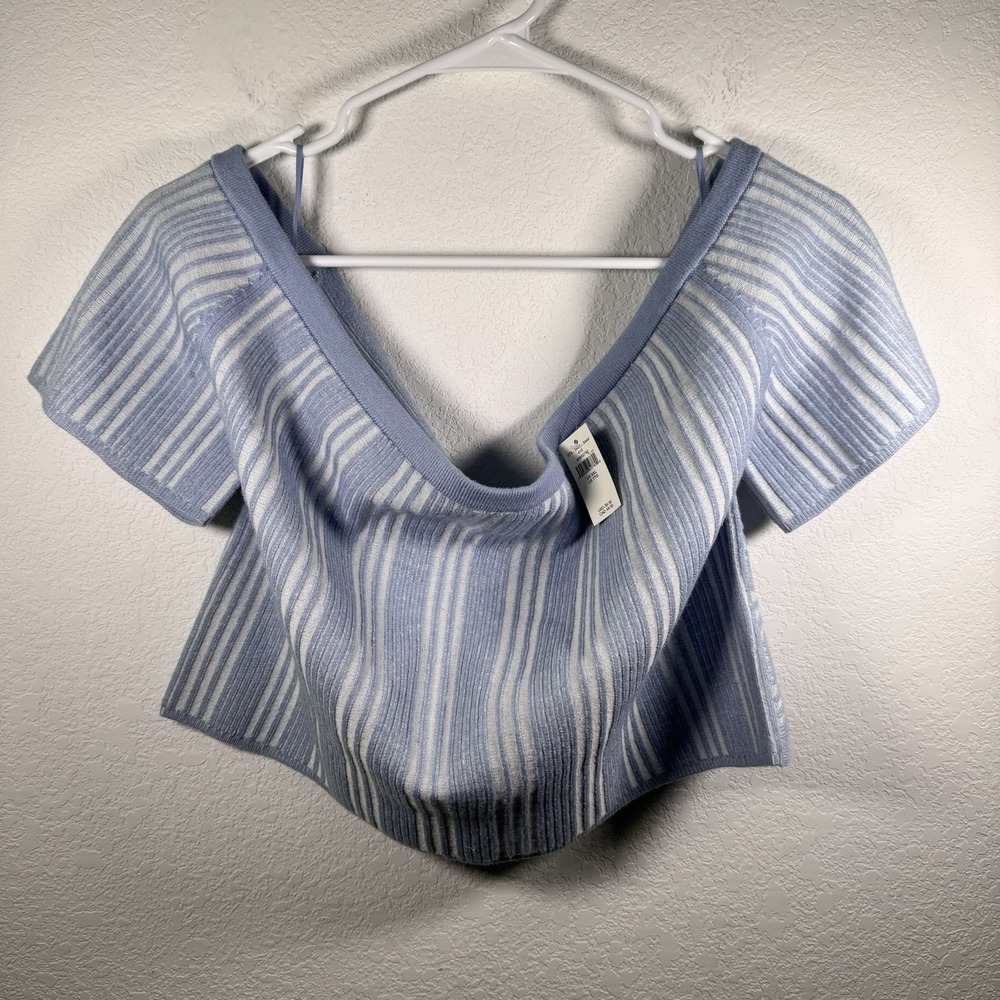 NWT!! Aerie Ribbed Off-Shoulder Crop‎ Knit Top Women | Size XXL